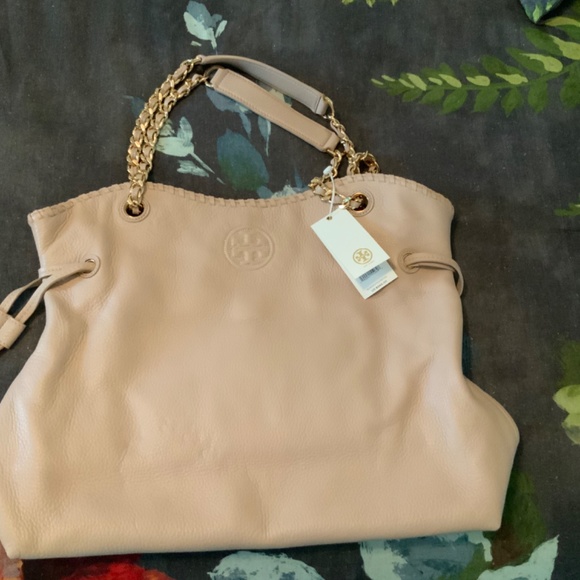 Tory Burch Marion Bag Slouchy Tote Light Oak - Brand new - Picture 5 of 6